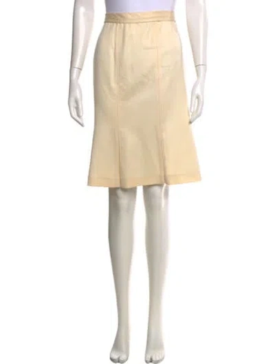 Pre-owned Narciso Rodriguez Virgin Wool Knee-length Skirt In Neutral