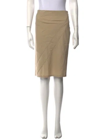 Pre-owned Narciso Rodriguez Virgin Wool Knee-length Skirt In Neutrals
