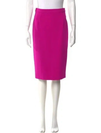 Pre-owned Narciso Rodriguez Virgin Wool Knee-length Skirt In Pink
