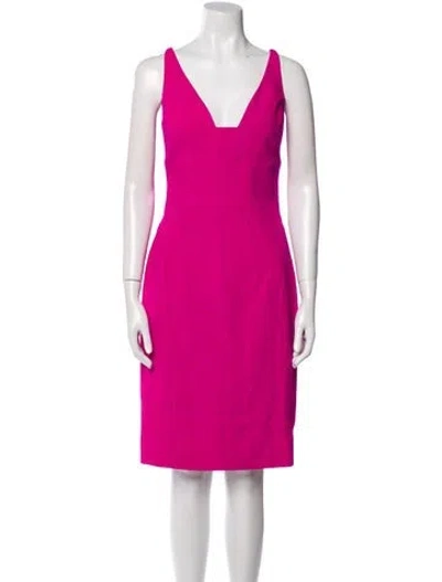 Pre-owned Narciso Rodriguez Virgin Wool Long Dress In Pink