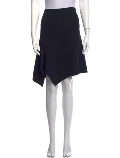 Pre-owned Narciso Rodriguez Virgin Wool Mini Skirt In Blue
