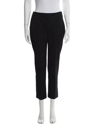 Pre-owned Narciso Rodriguez Virgin Wool Straight Leg Pants In Black