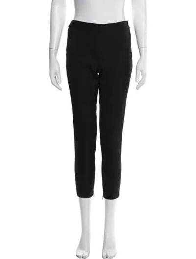 Pre-owned Narciso Rodriguez Virgin Wool Straight Leg Pants In Black