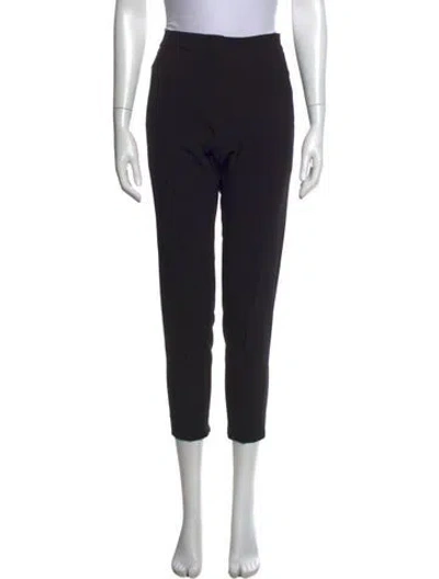 Pre-owned Narciso Rodriguez Virgin Wool Straight Leg Pants In Black