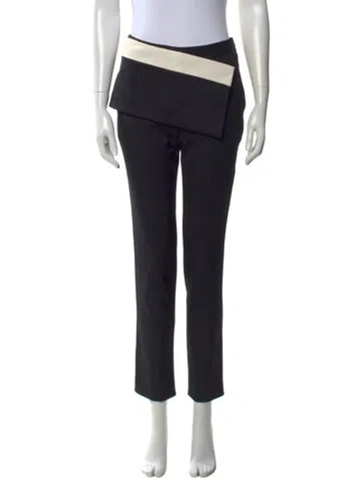 Pre-owned Narciso Rodriguez Virgin Wool Straight Leg Pants In Multi