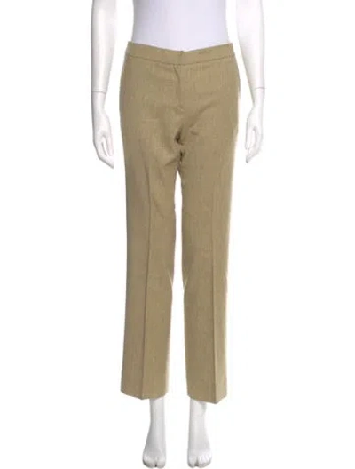 Pre-owned Narciso Rodriguez Virgin Wool Wide Leg Pants In Neutral