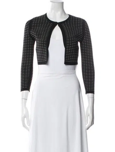 Pre-owned Narciso Rodriguez V-neck Long Sleeve Top In Blue