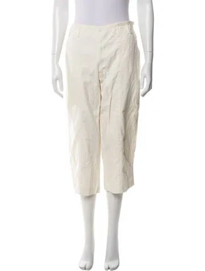Pre-owned Narciso Rodriguez Wide Leg Pants In Neutral