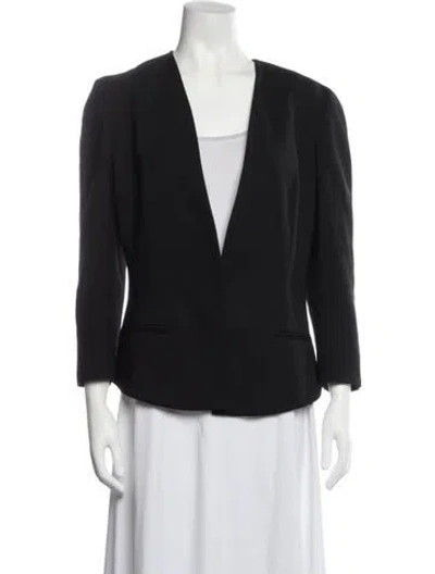 Pre-owned Narciso Rodriguez Wool Blazer In Black
