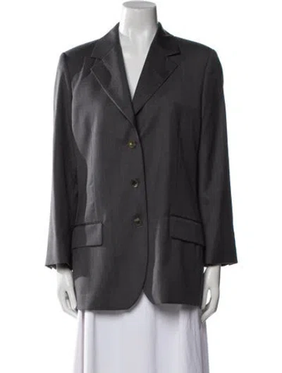 Pre-owned Narciso Rodriguez Wool Blazer In Blue