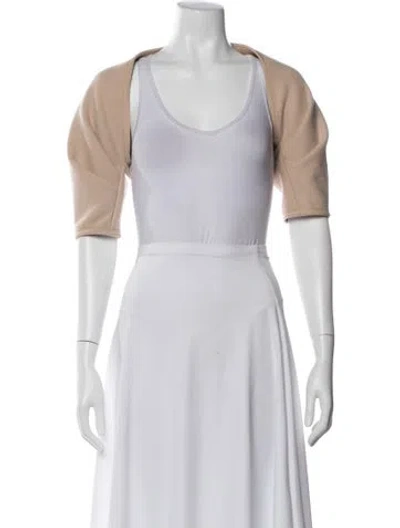 Pre-owned Narciso Rodriguez Wool Bolero In Neutral