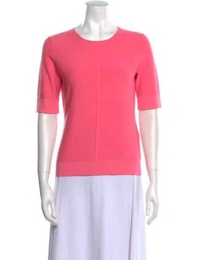 Pre-owned Narciso Rodriguez Wool Crew Neck T-shirt In Pink