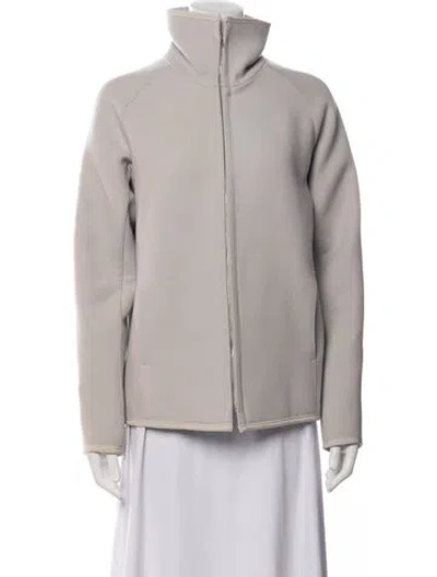 Pre-owned Narciso Rodriguez Wool Jacket In Grey