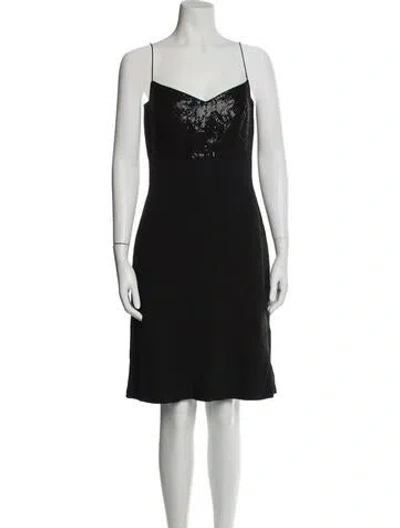 Pre-owned Narciso Rodriguez Wool Knee-length Dress In Black