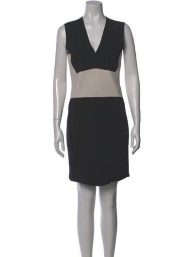 Pre-owned Narciso Rodriguez Wool Knee-length Dress In Black