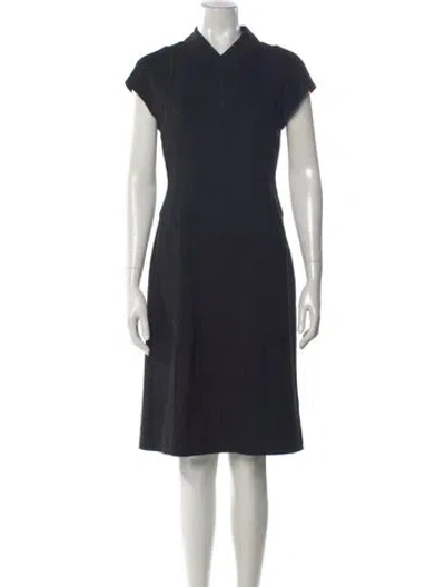 Pre-owned Narciso Rodriguez Wool Knee-length Dress In Black