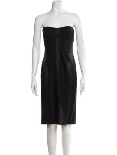 Pre-owned Narciso Rodriguez Wool Knee-length Dress In Black