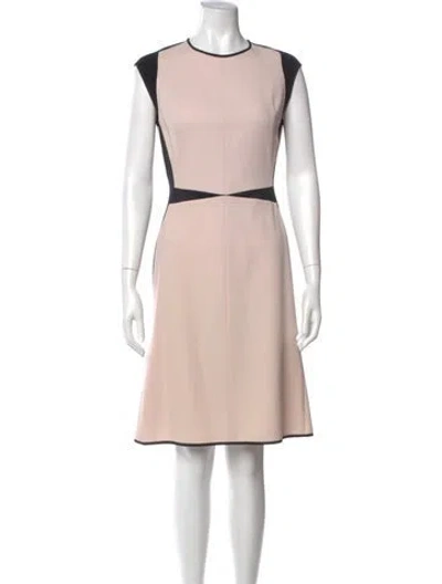 Pre-owned Narciso Rodriguez Wool Knee-length Dress In Pink