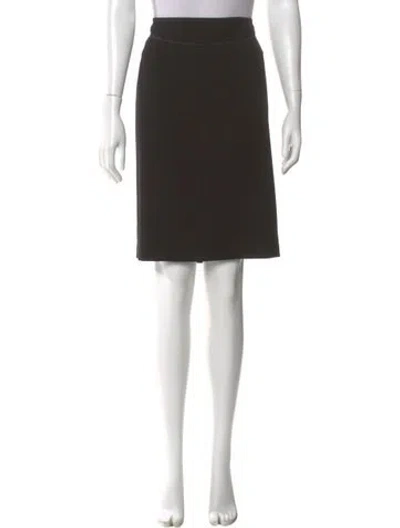 Pre-owned Narciso Rodriguez Wool Knee-length Skirt In Black