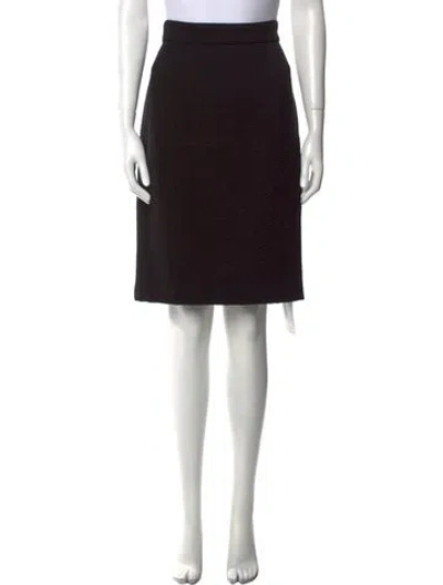 Pre-owned Narciso Rodriguez Wool Knee-length Skirt In Black