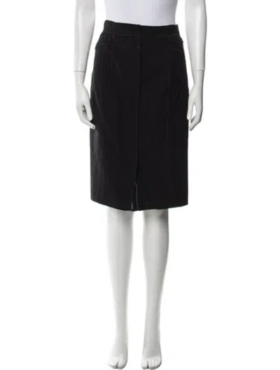 Pre-owned Narciso Rodriguez Wool Knee-length Skirt In Black