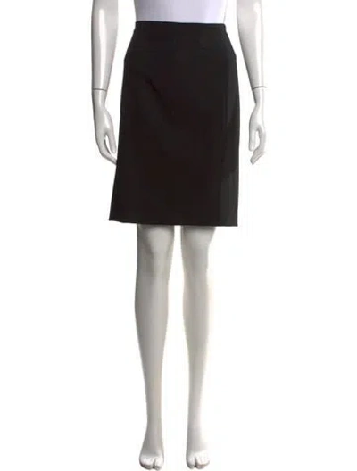 Pre-owned Narciso Rodriguez Wool Knee-length Skirt In Black