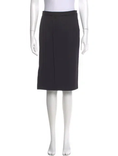 Pre-owned Narciso Rodriguez Wool Knee-length Skirt In Gray