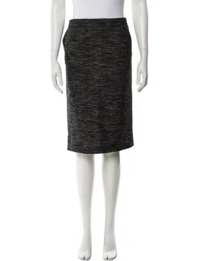 Pre-owned Narciso Rodriguez Wool Knee-length Skirt W/ Tags In Gray
