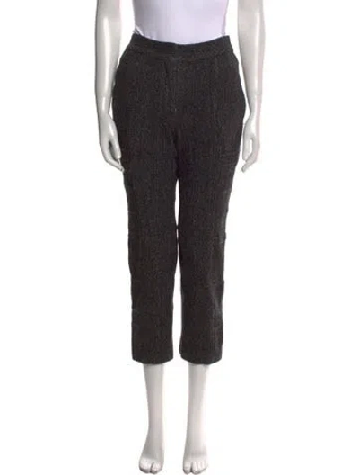 Pre-owned Narciso Rodriguez Wool Straight Leg Pants In Black