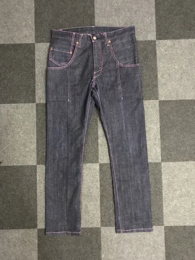 Pre-owned Narcotic Gdc D111 Gdc Japan Mutipockets Skinny Carpenter Pant In Denim