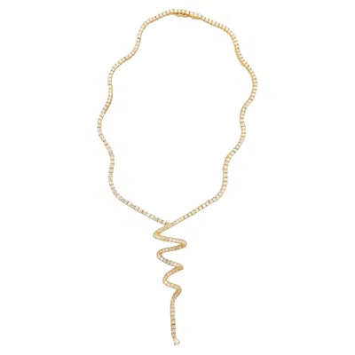 Pre-owned Nardi Diamond Swirl Choker Necklace In Multi