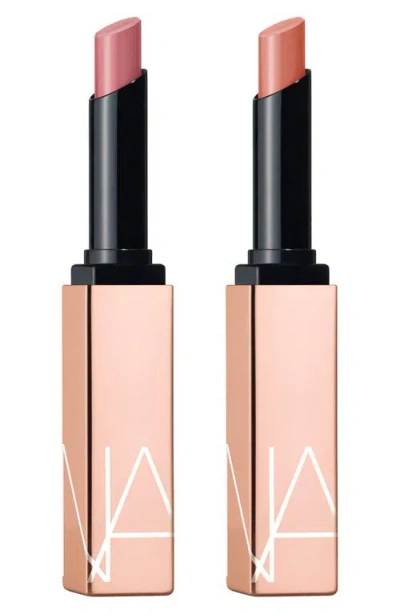 Nars Afterglow Sensual Shine Lipstick Duo $64 Value In Devotion/dolce Vita