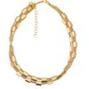 Nart Nature Making Art Women's Gold The Chain Buriti Natural Fiber Necklace