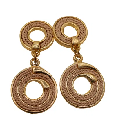 Nart Nature Making Art Women's Neutrals / Gold The Double Round Buriti Natural Fiber Earrings