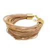 Nart Nature Making Art Women's Neutrals / Gold The Multiple Buriti Natural Fiber Bracelet