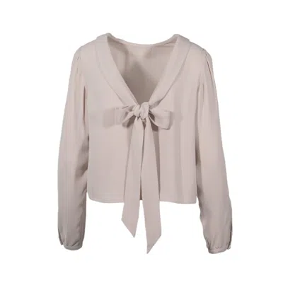 Narvan Women's Neutrals Estere Blouse - Champagne In Gray