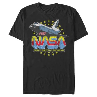 Nasa 1981 Retro Stars  Graphic T-shirt In Black