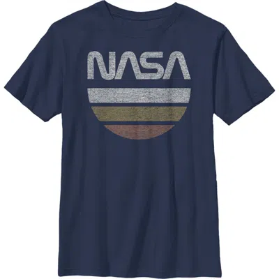 Nasa Kids' Boy's  Half Moon  Graphic T-shirt In Blue
