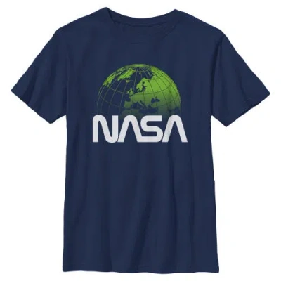 Nasa Kids' Boy's  Planet Earth Logo Graphic T-shirt In Multi