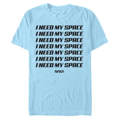 Nasa I Need My Space Logo Graphic T-shirt In Blue