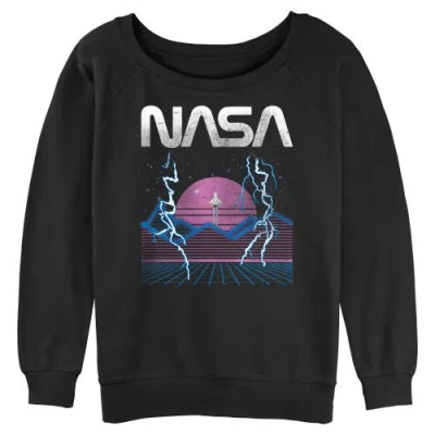 Nasa Juniors  Retro Shuttle Launch Sweatshirt In Black