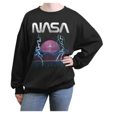 Nasa Juniors  Retro Shuttle Launch Sweatshirt In Black