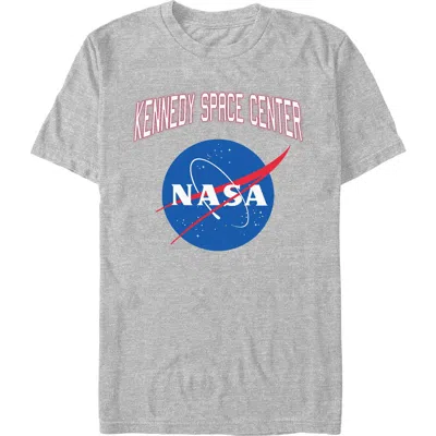 Nasa Kennedy Space Center Logo Graphic T-shirt In Gray