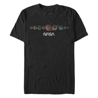 Nasa Logo Planets  Graphic T-shirt In Black