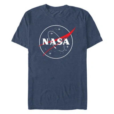 Nasa Outlined Logo Graphic T-shirt In Blue