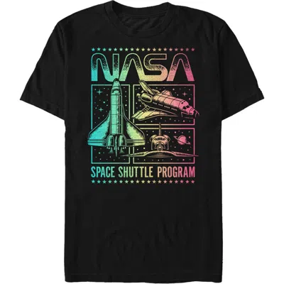 Nasa Rainbow Panels  Graphic T-shirt In Black