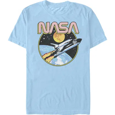 Nasa Rocket Journey Graphic T-shirt In Blue