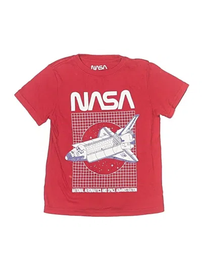 Pre-owned Nasa Kids' Short Sleeve Top Red Tops