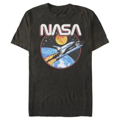 Nasa Shuttle Journey  Graphic T-shirt In Black