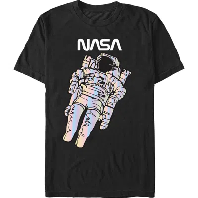 Nasa Space Astronaut Logo  Graphic T-shirt In Black